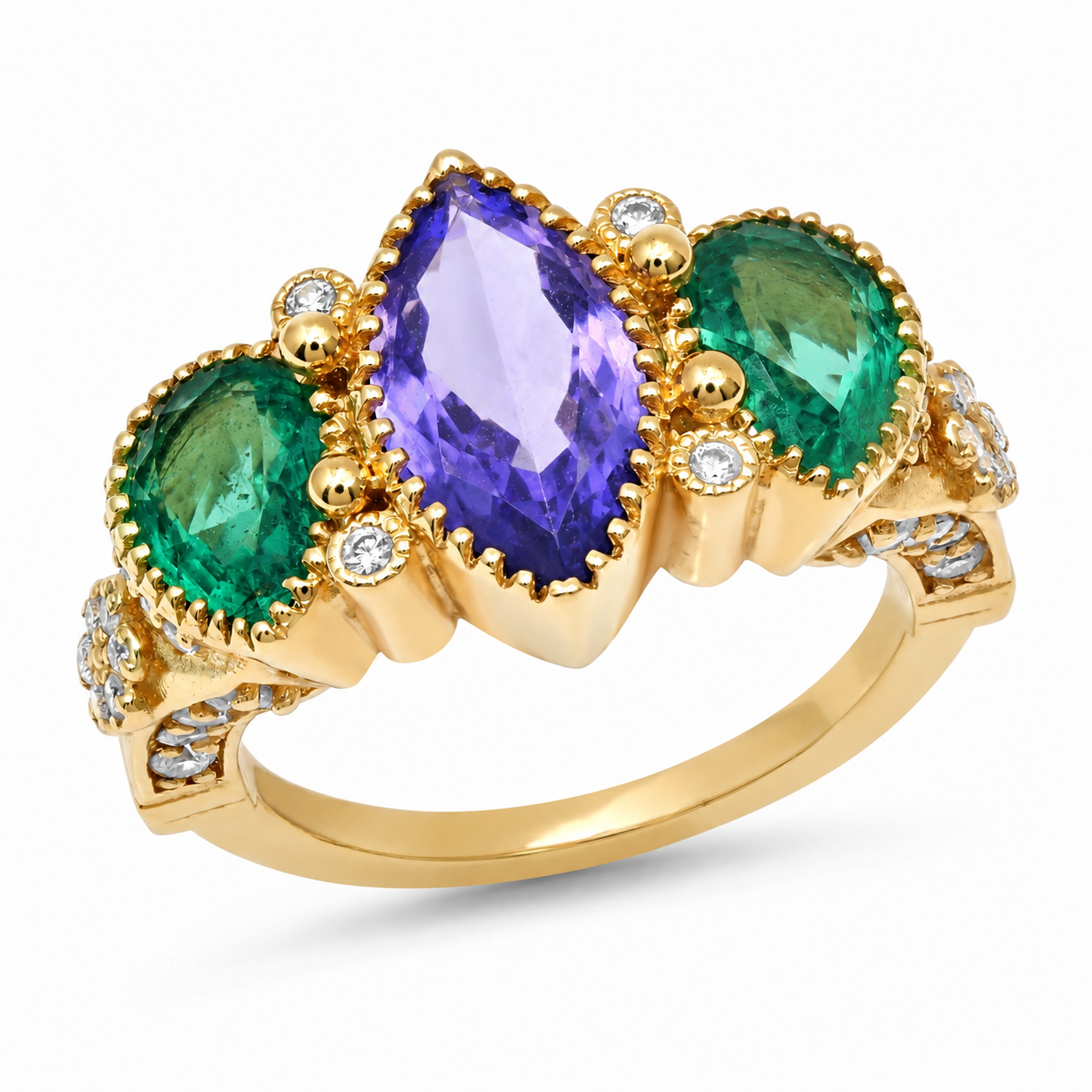 Delfina Ring in 18K Yellow Gold with Rubellite Tourmaline | Colette Jewelry