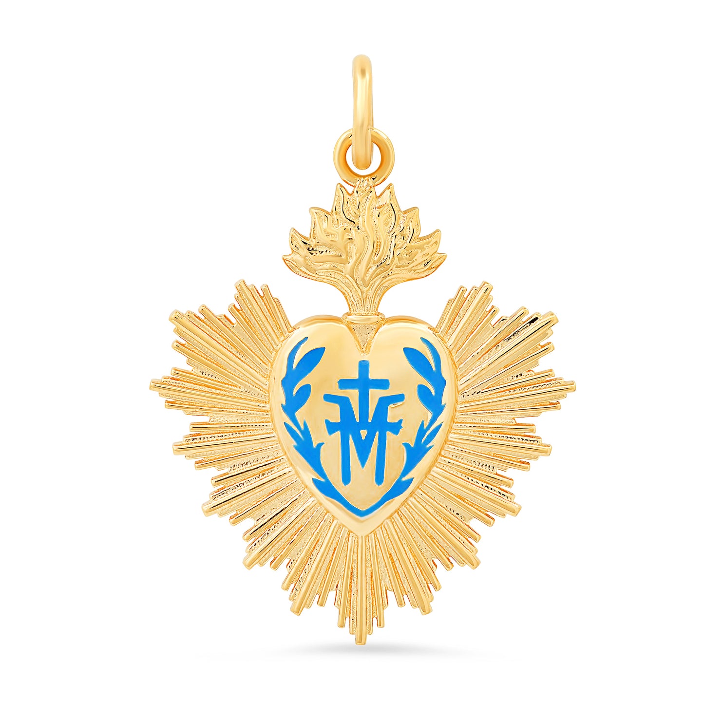 El Corazon Charm 18K Gold Heart Talisman – Colette Jewelry
