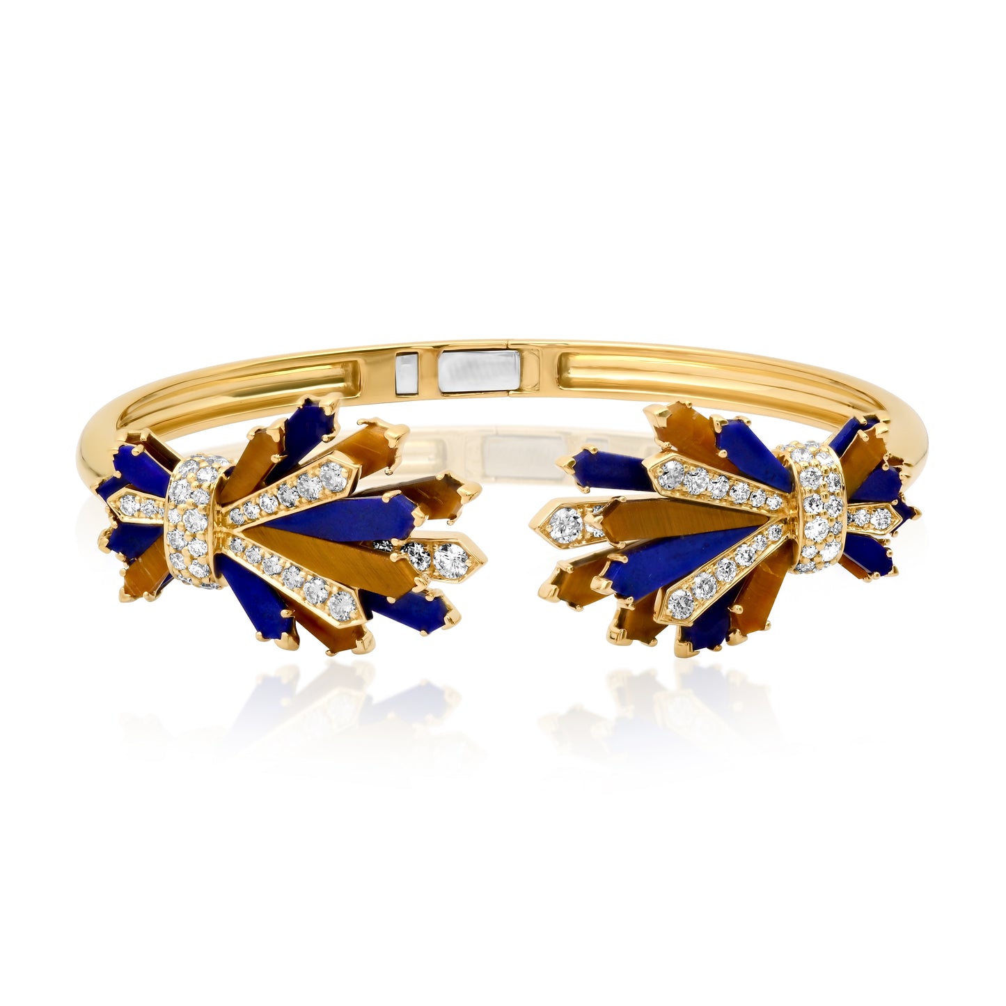 Double Penacho Fan Bangle – 3 Combinations | 18K Gold | Colette Jewelry