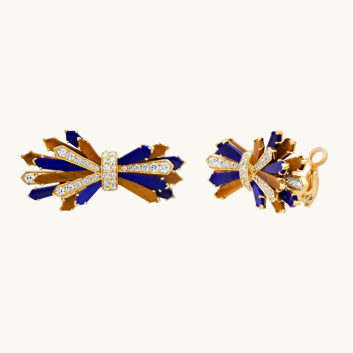 Double Penacho Fan Earrings — Colette Jewelry