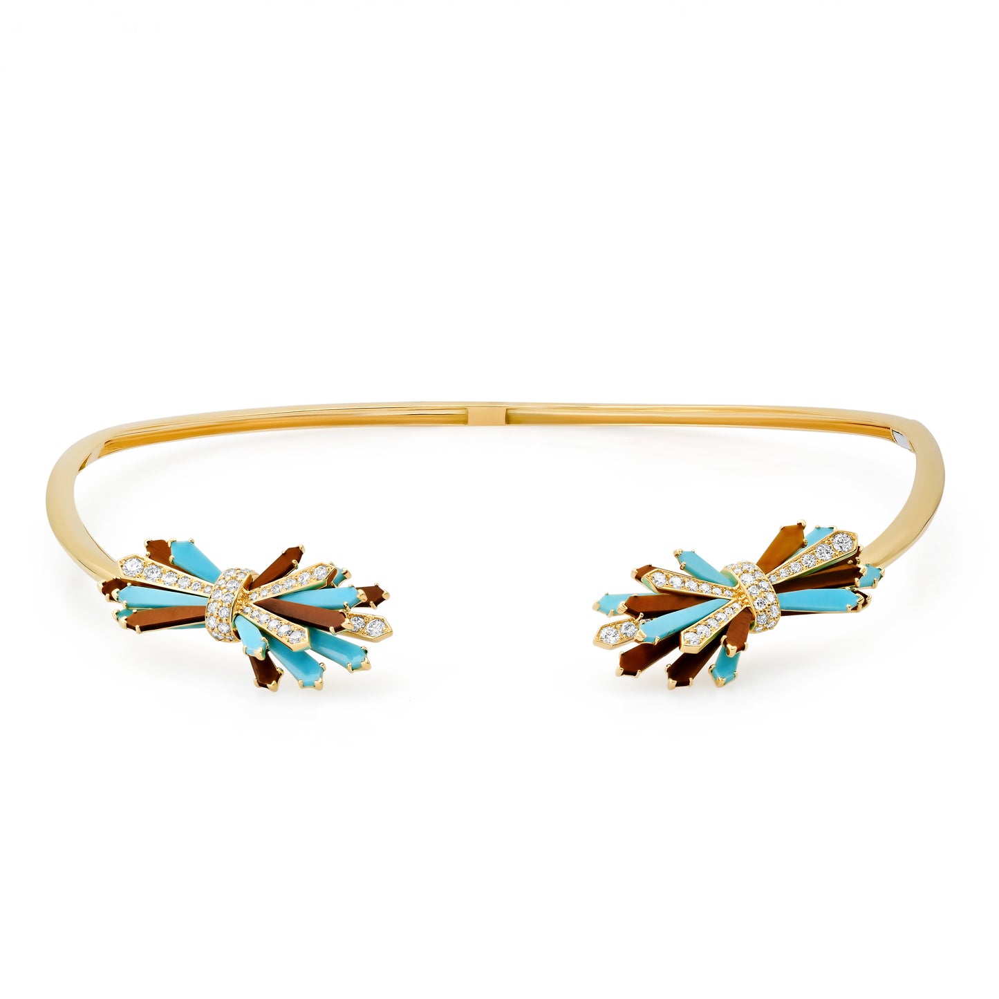 Double Penacho Fan Choker – 3 Combinations | 18K Gold | Colette Jewelry