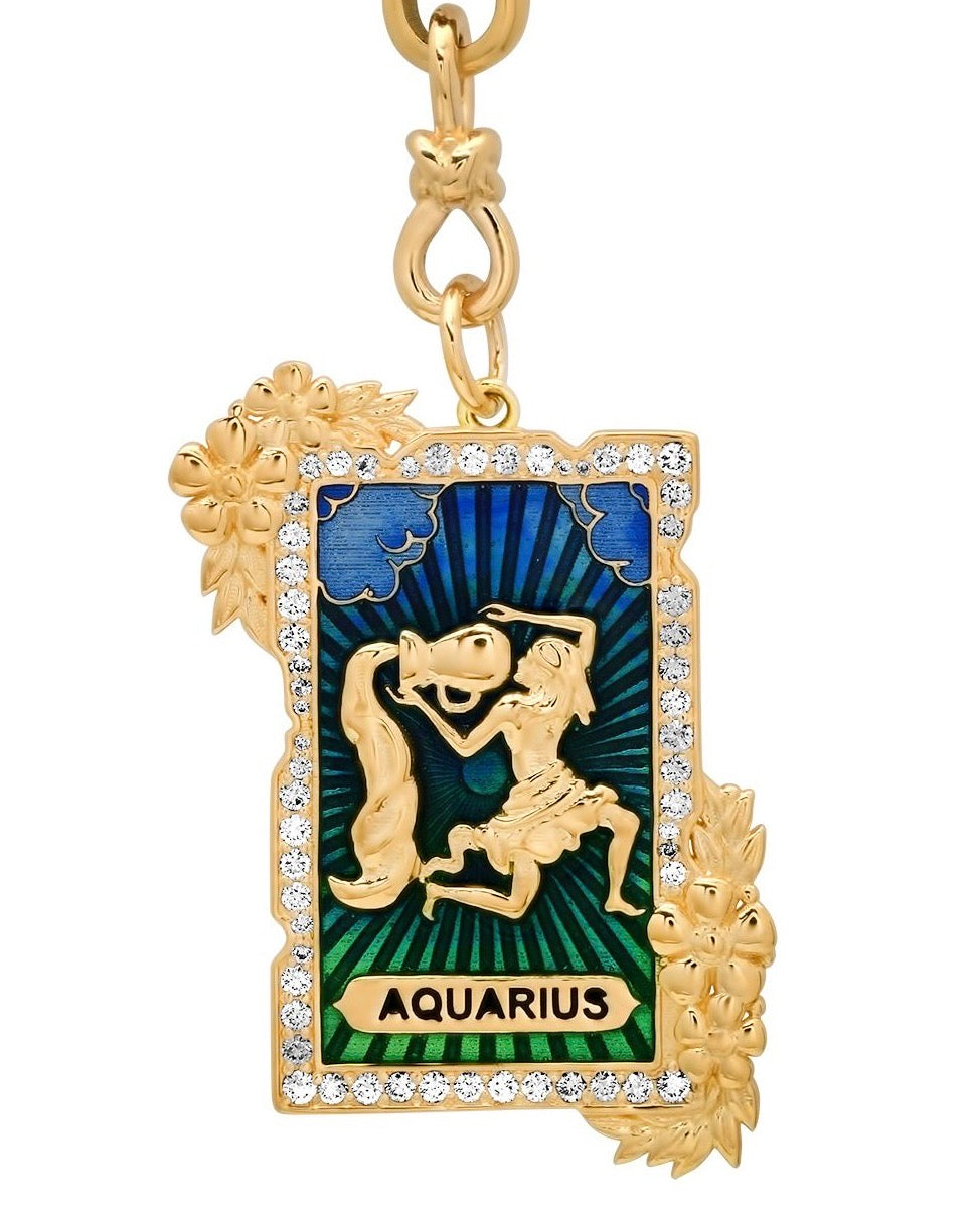 ASTROCOSMICA Sign Aquarius Pendant | Colette Jewelry