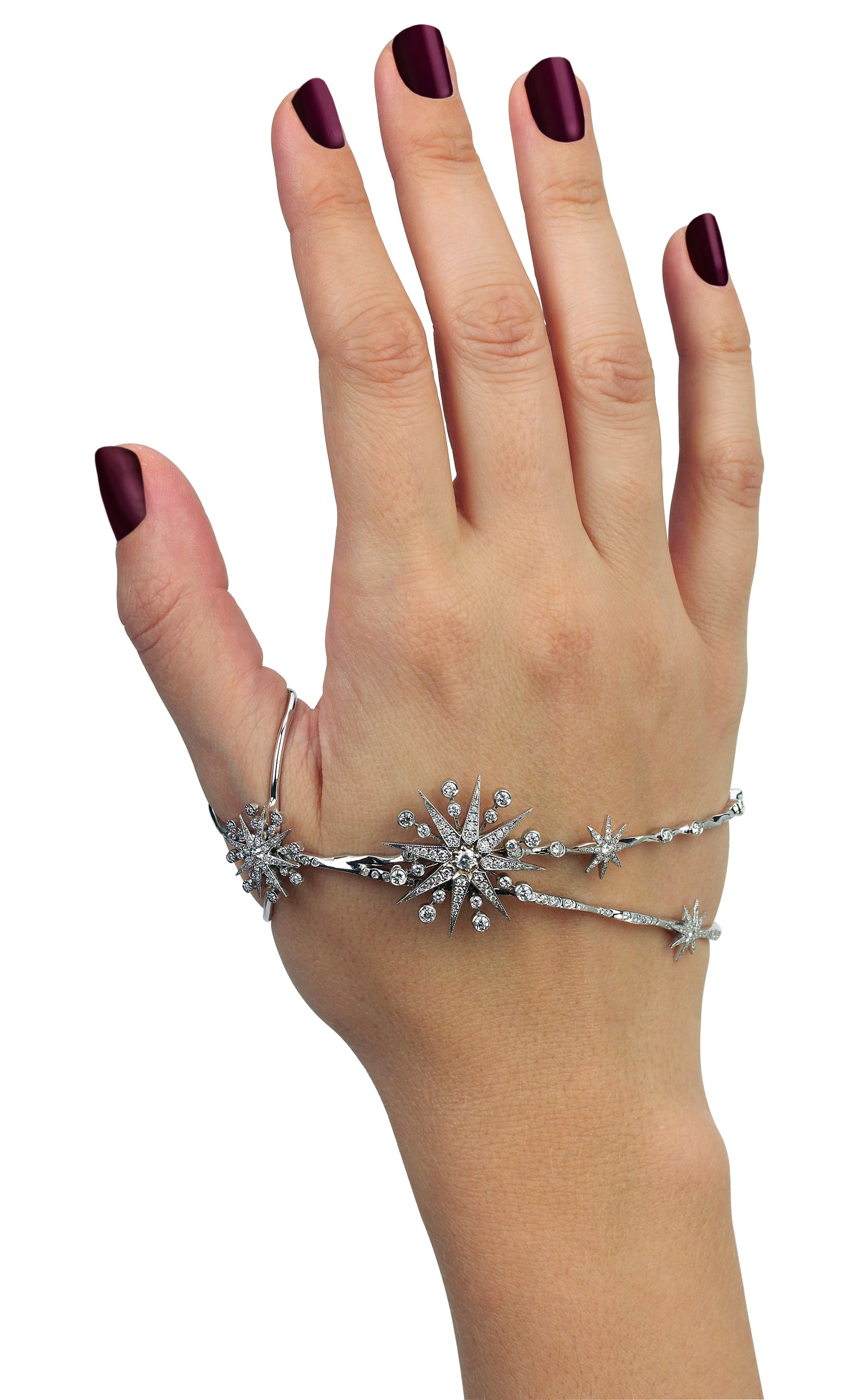 Star Hand Installation Ring Set 18K Gold Diamonds Colette Jewelry