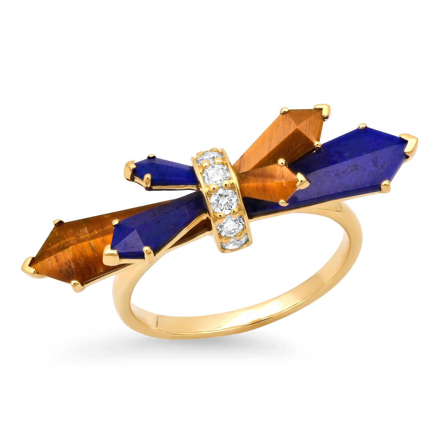 Penacho Mini Fan Ring – 3 Combinations | 18K Gold | Colette Jewelry