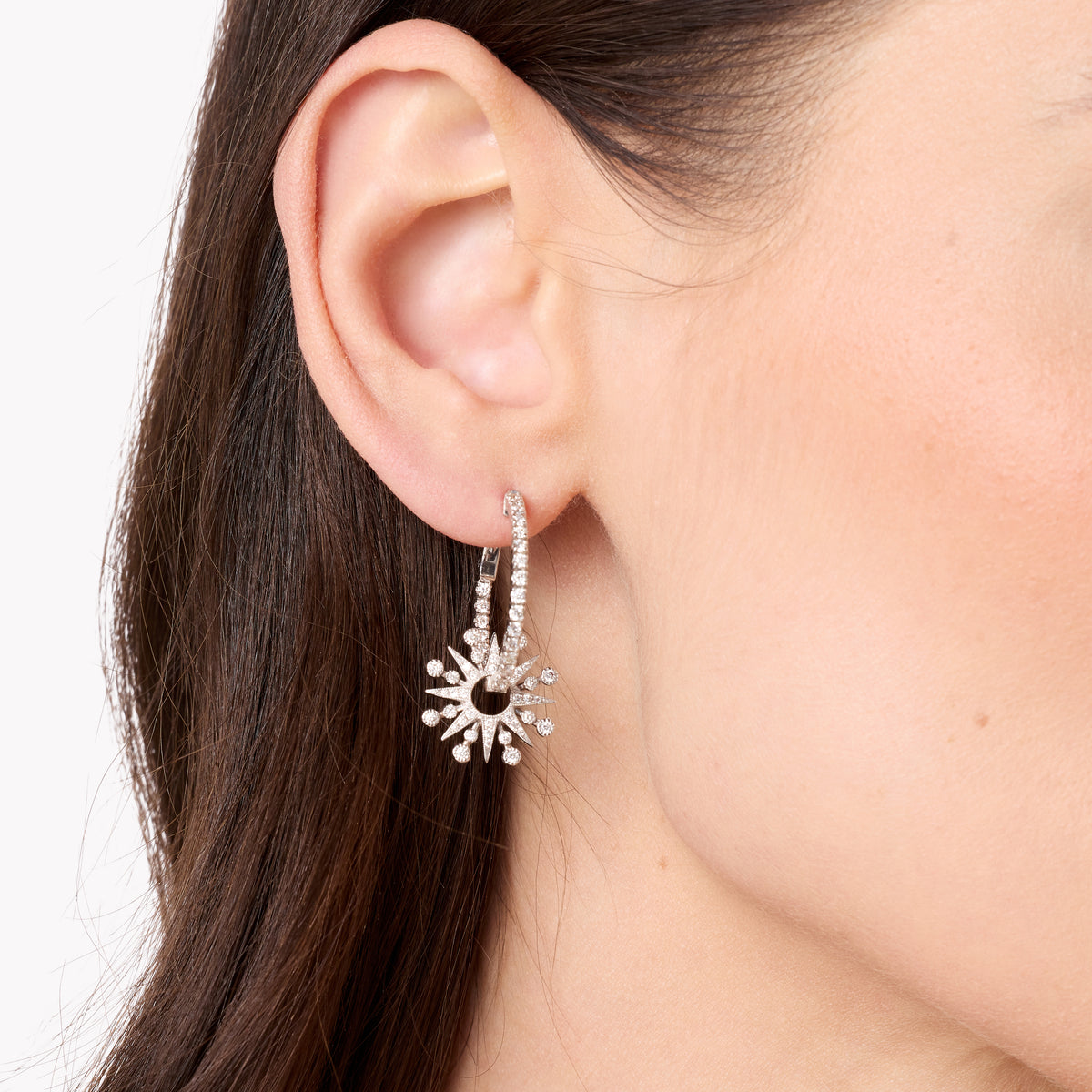 Star Hoop Earrings | Colette Jewelry