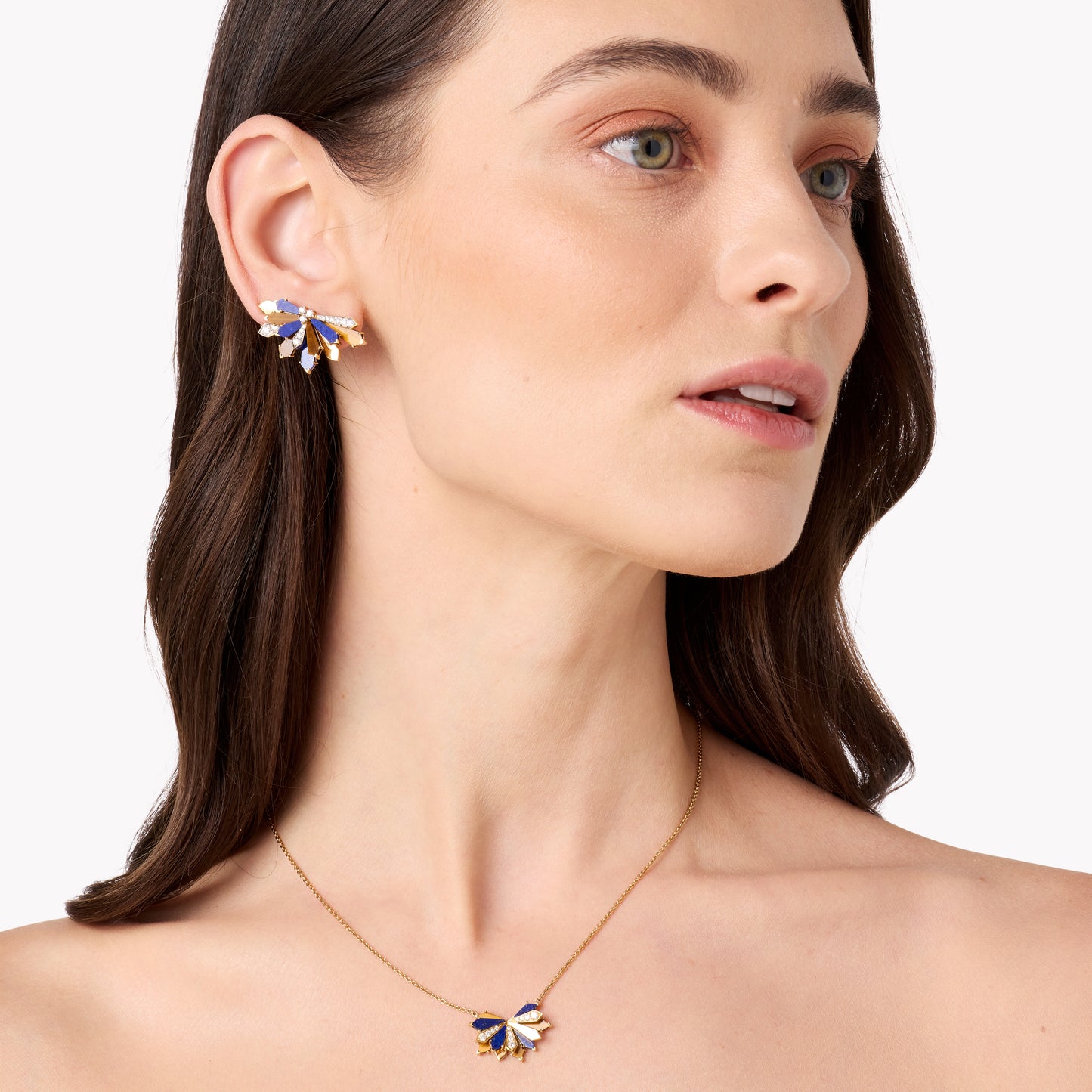 Medium Penacho Studs – 3 Combinations | 18K Gold | Colette Jewelry