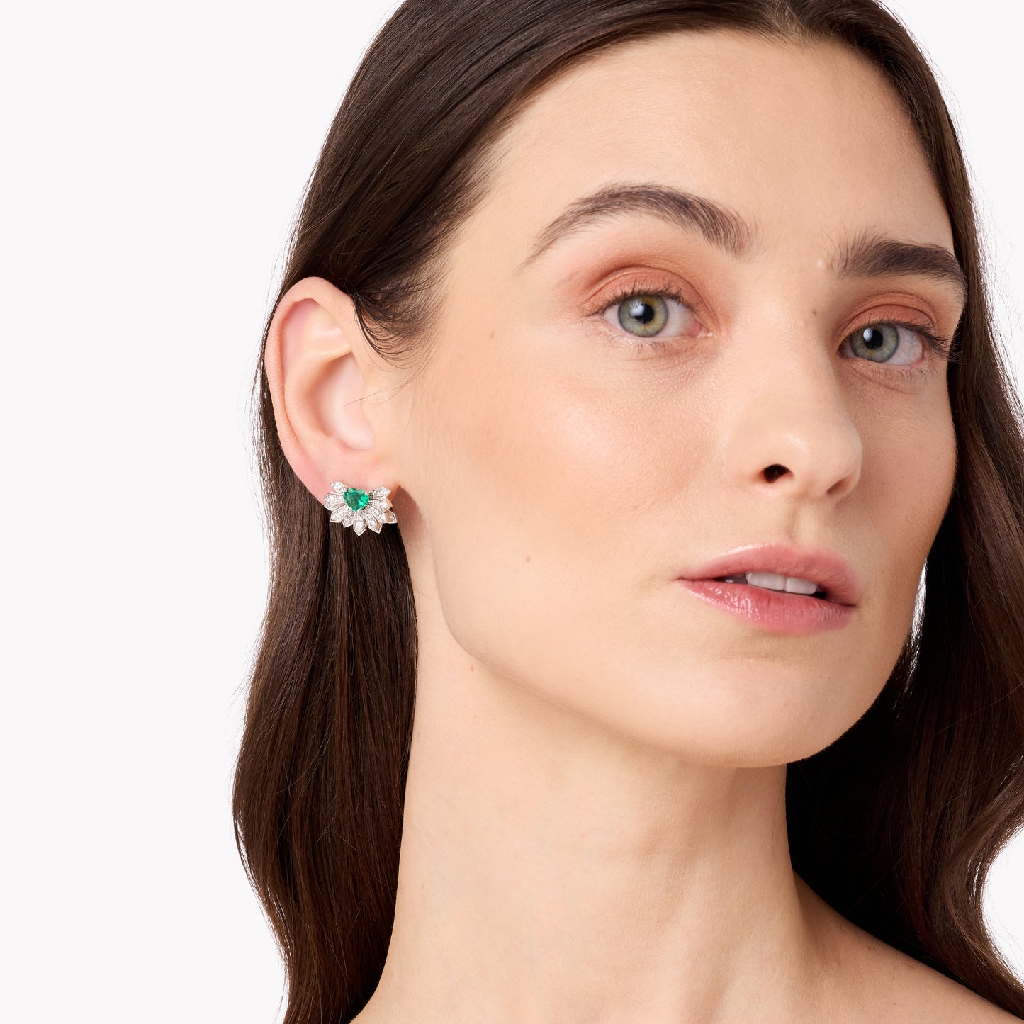 Penacho Emerald Earrings in 18K Gold | Colette Jewelry