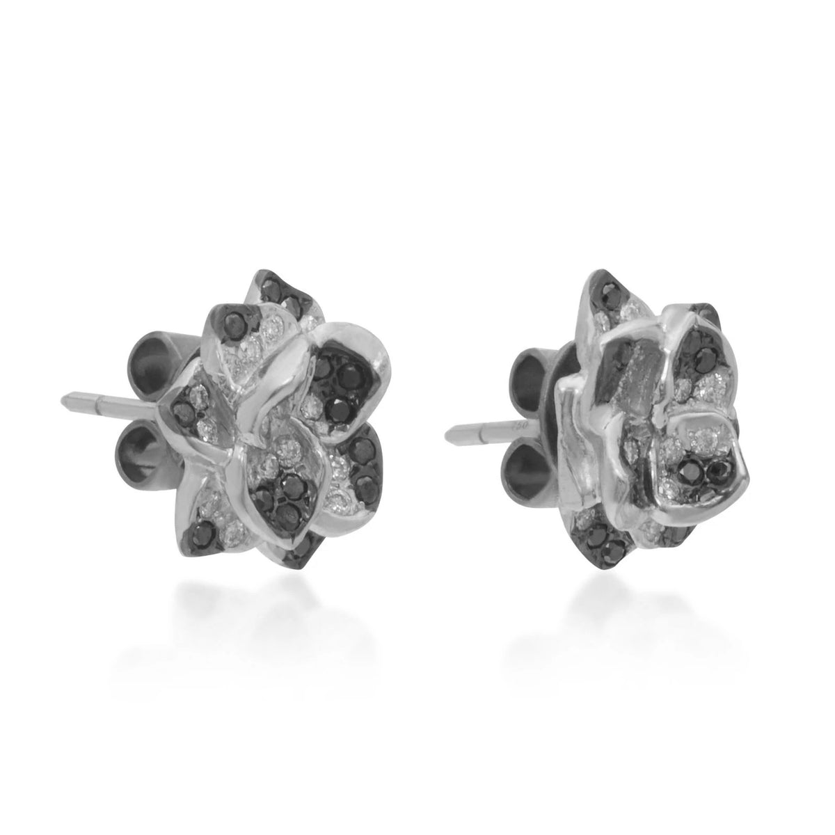 Safrano Studs – 18K Gold Diamond Stud Earrings with brilliant-cut diamond — Colette Jewelry