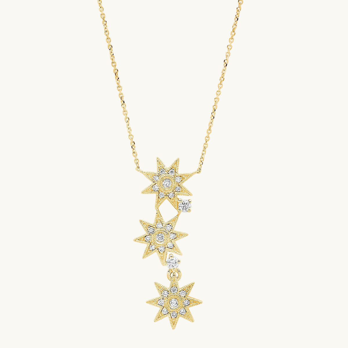 Three Star Necklace — Galaxia collection — Colette Jewelry