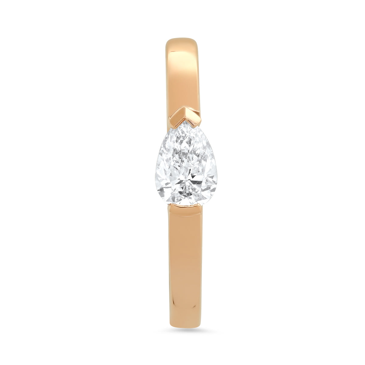 Medium Maasai Hoop Teardrop Earrings White Diamonds Four Colors 18K Gold — Colette Jewelry