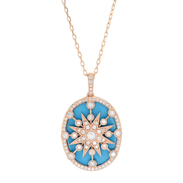 Cage Star Pendant in Hardstone & 18K Gold – Twinkle Galaxia | Colette Jewelry