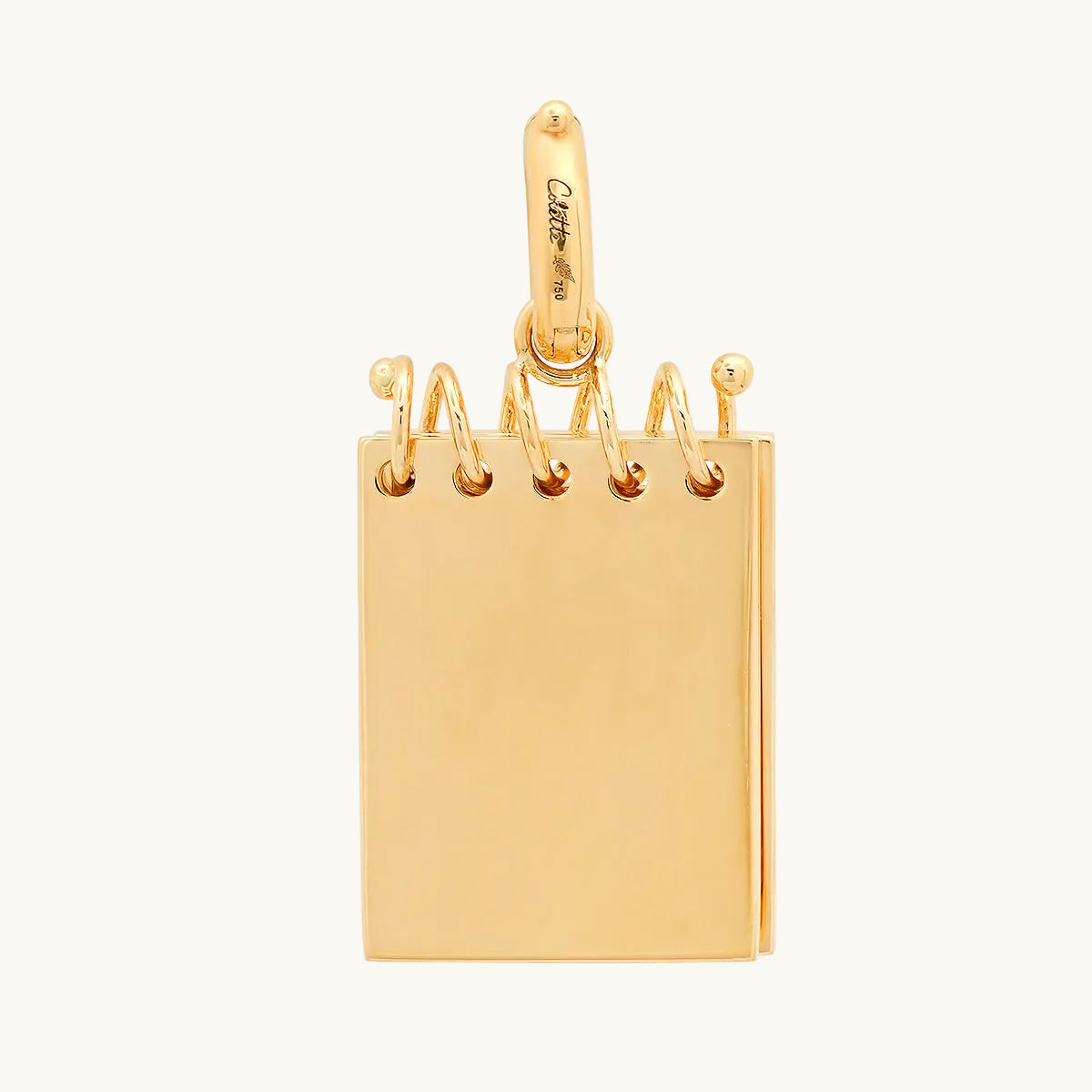 Secret Book Gold Charm — Colette Jewelry