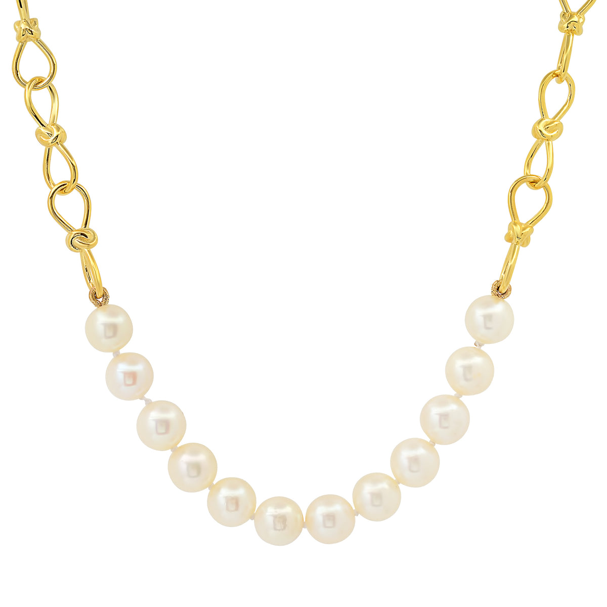 Toi et Moi Pearl Necklace in 18K Gold | Colette Jewelry