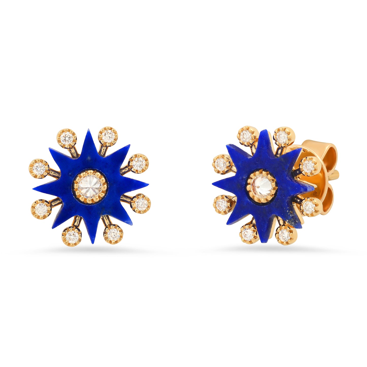 Comète Stud Earrings — 18K Gold & Diamonds — Galaxia — Colette Jewelry