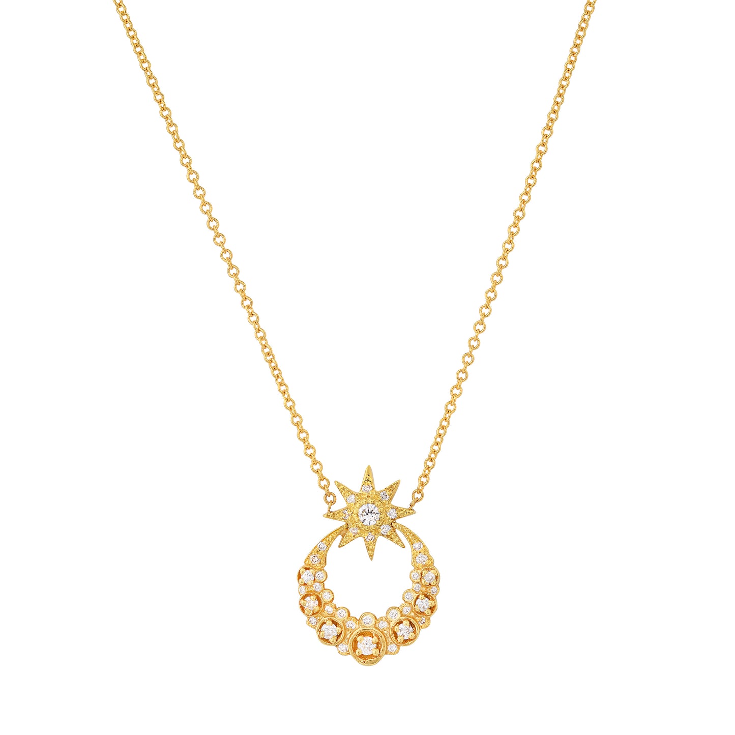 Twinkle Pendant 18K Yellow Gold Diamond Galaxia | Colette Jewelry