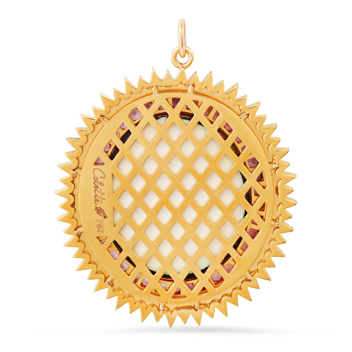 Spiritual Mushroom 18K Gold Diamond Pendant Colette Jewelry