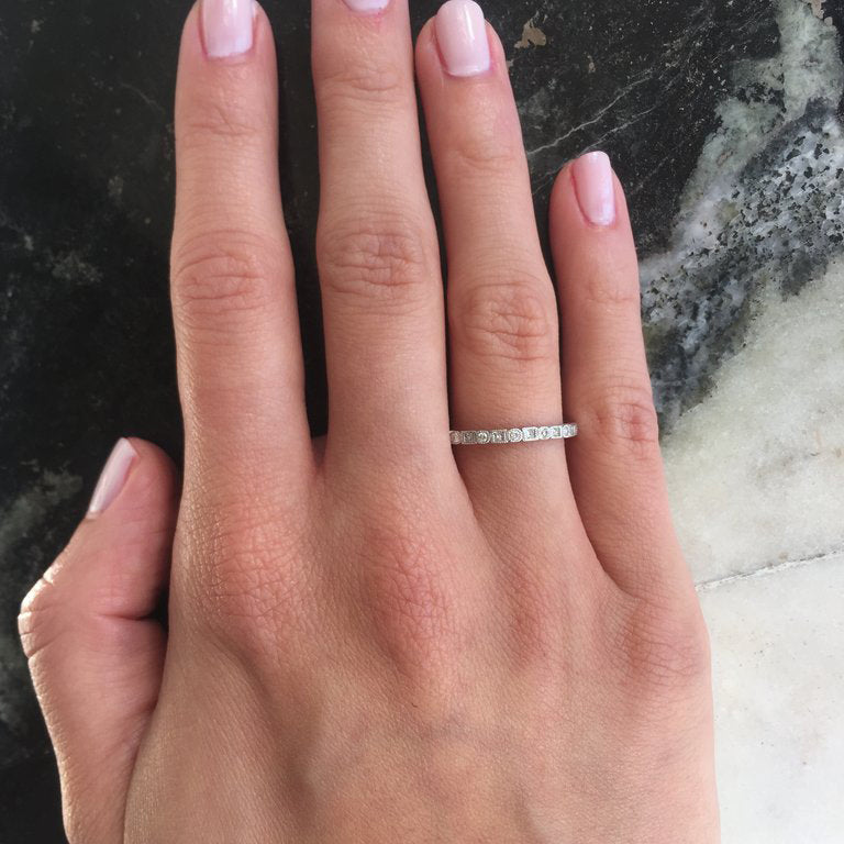 Randy Eternity Ring – Diamond Band in 18K Gold | Colette Jewelry