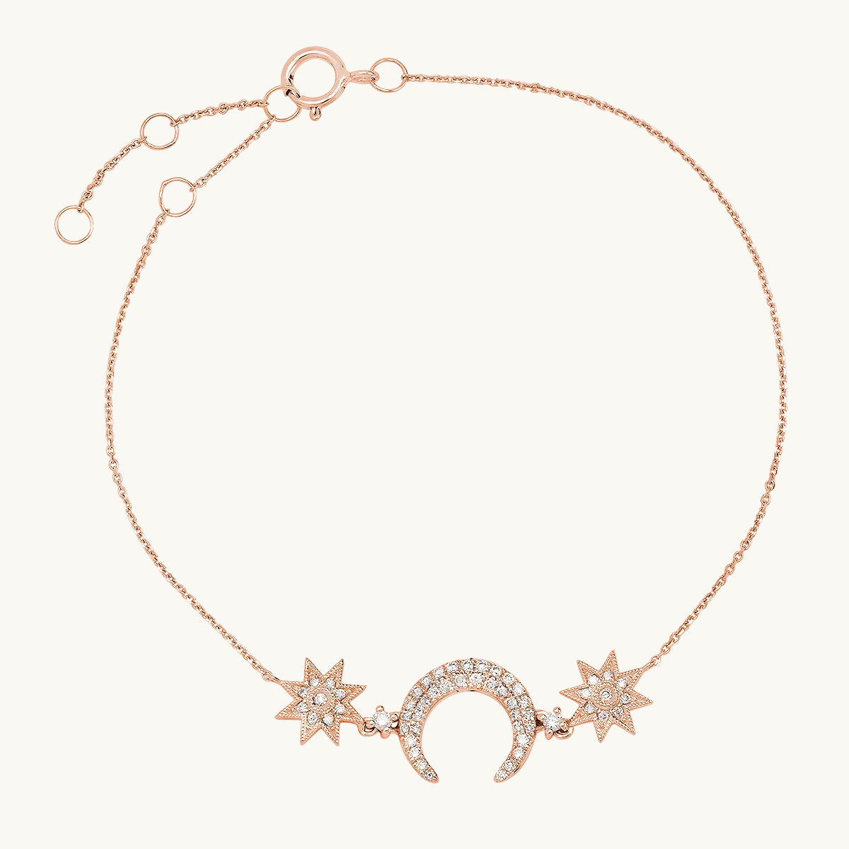 Moon and Star Bracelet — Galaxia collection — Colette Jewelry