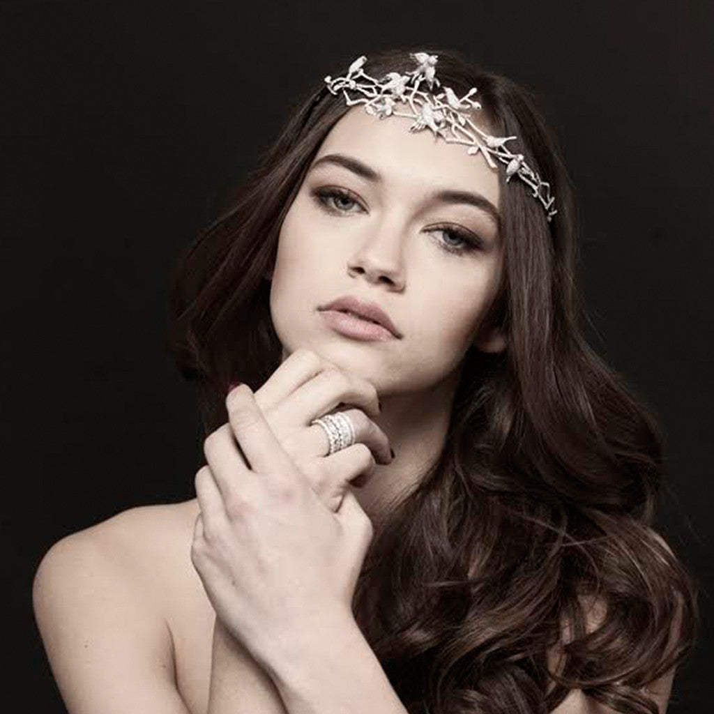 Harem Crown 18K Gold Diamond Head Piece — Colette Jewelry