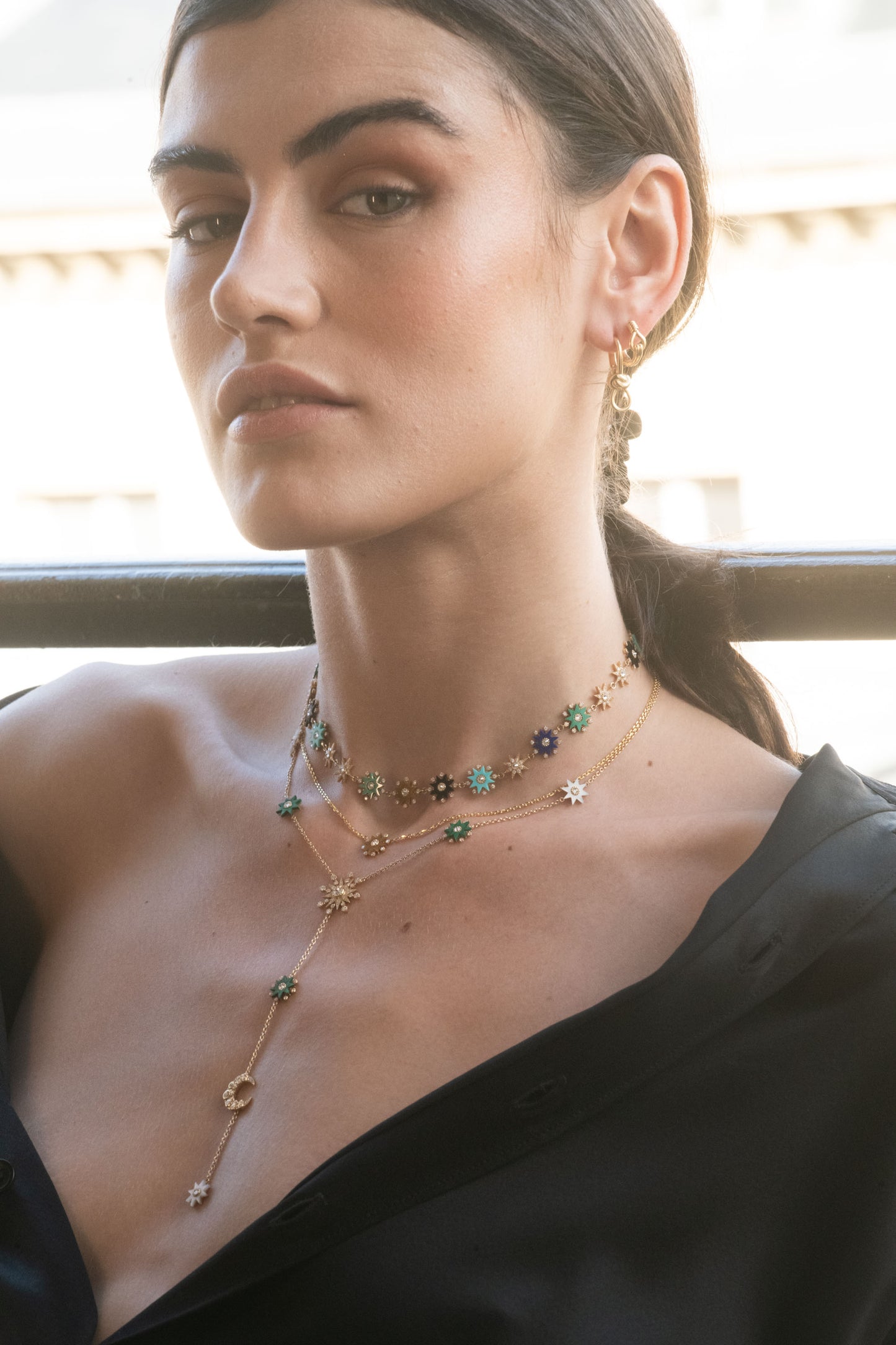 Comète Necklace in Rose Gold | Colette Jewelry