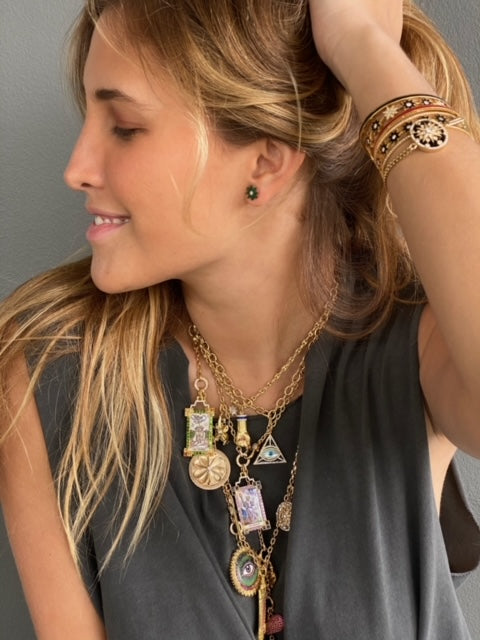 The Sun Tarot Charm 18K Gold Colette Jewelry