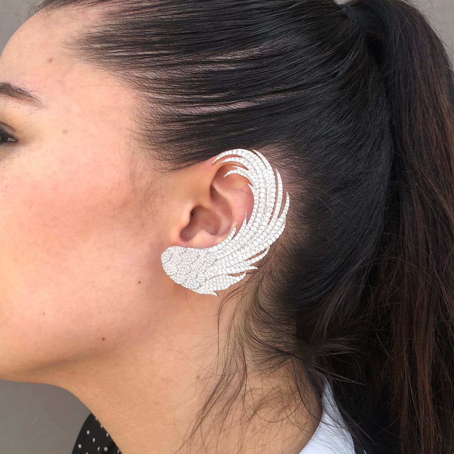 Istanbul Ear Cuff – 18K Gold Diamond Ear Cuff | Colette Jewelry