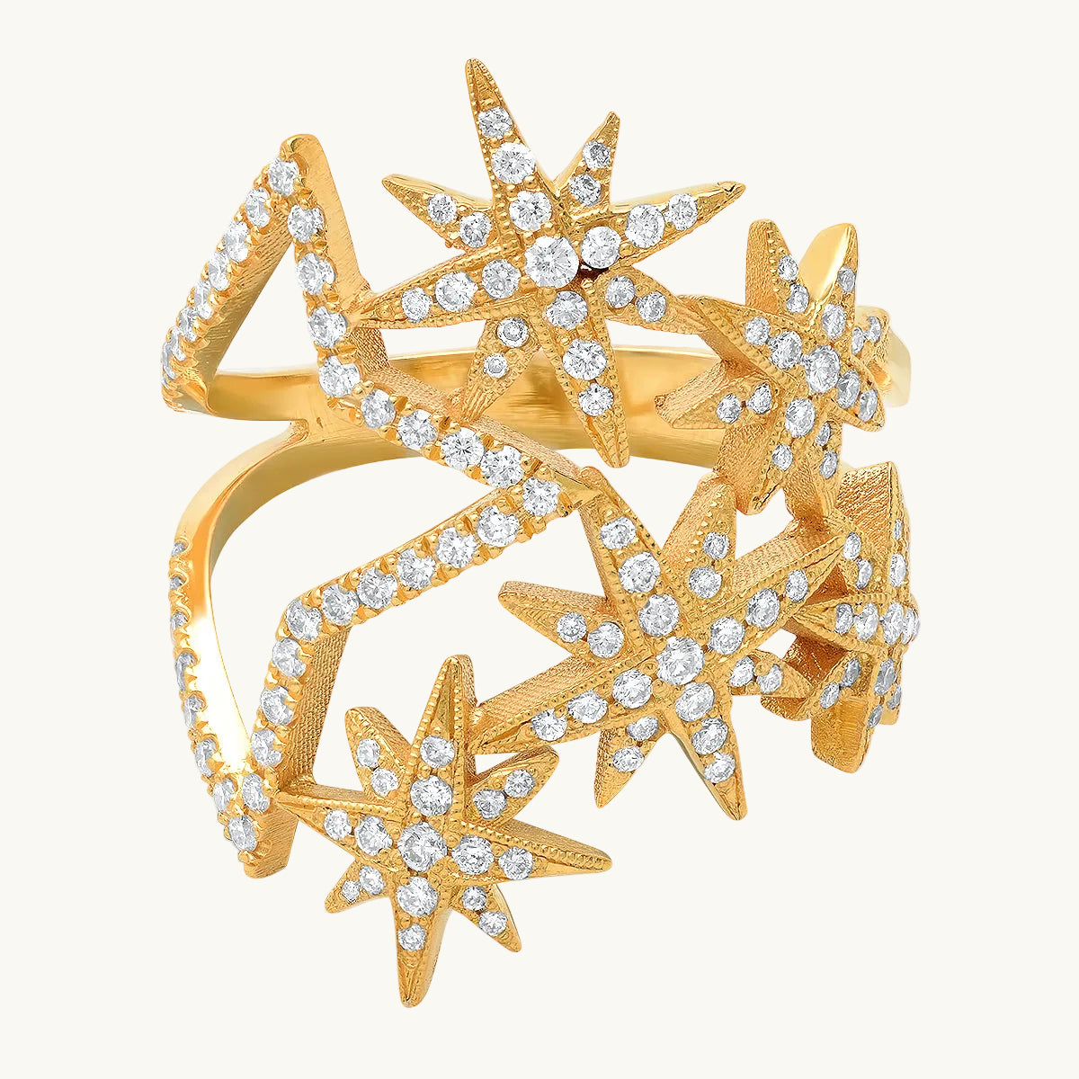 Galaxia Ring with white diamond — Colette Jewelry