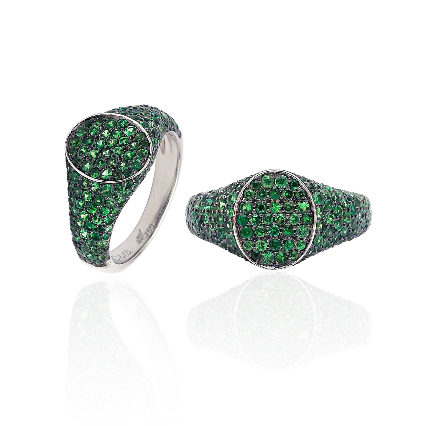 Les Petites Chevalières Emerald Ring | 18K Gold | Colette Jewelry