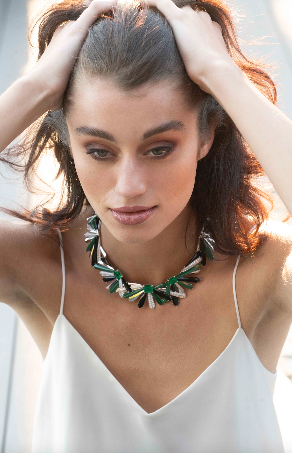 Queen Necklace | Emerald & 18K Gold | Colette x MUZO | Colette Jewelry