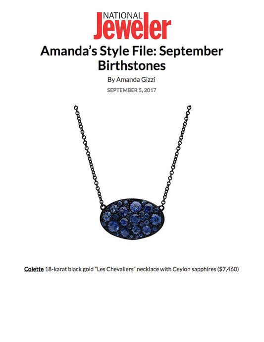 Colette in National Jeweler - September 2017