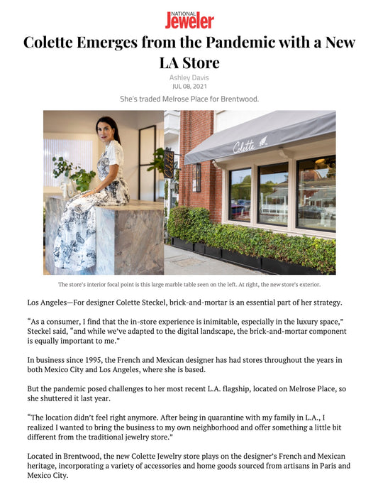 National Jeweler Online (Store Opening) 7.8.21