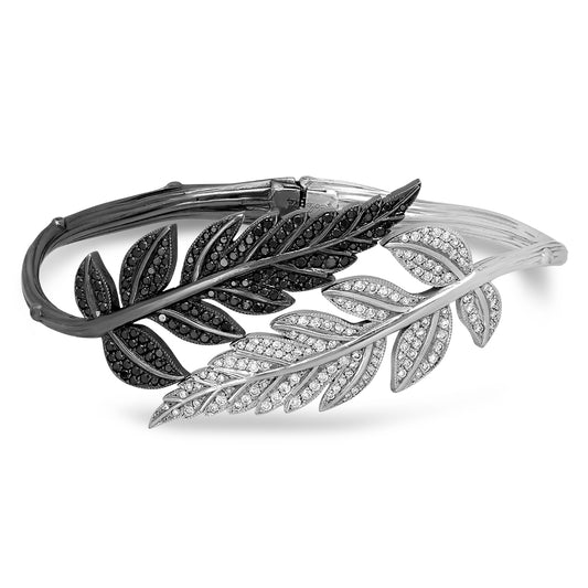 Double Feuille Bangle 18K Gold Colette Jewelry