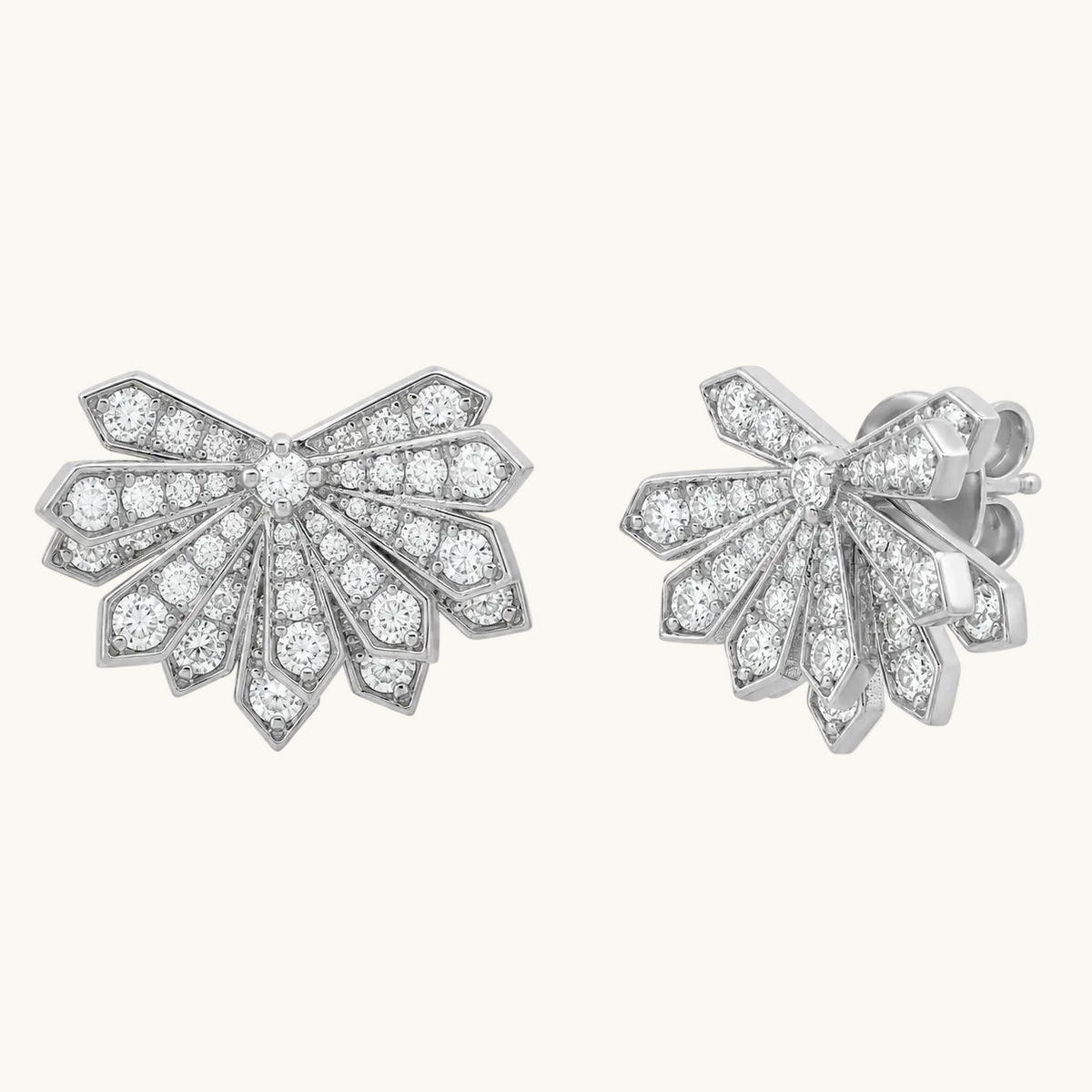PENACHO Fan Pavé Earrings | Colette Jewelry