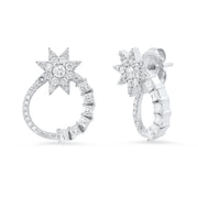 Shooting Star Ear Jewel | 18K Yellow Gold & White Diamonds | Galaxia | Colette Jewelry