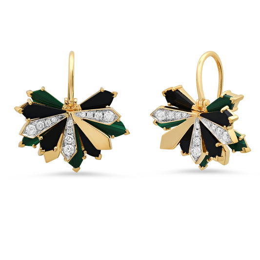 Penacho Fan Earrings — Colette Jewelry