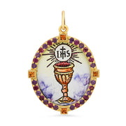 The Chalis Big Medal Charm 18K Gold Colette Jewelry