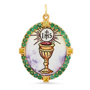 The Chalis Big Medal Charm 18K Gold Colette Jewelry