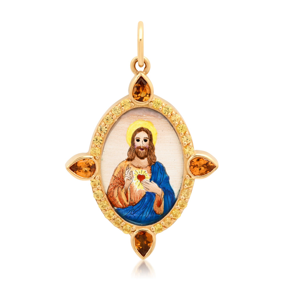 God Father Medium Medal Charm 18K Gold | Colette Jewelry