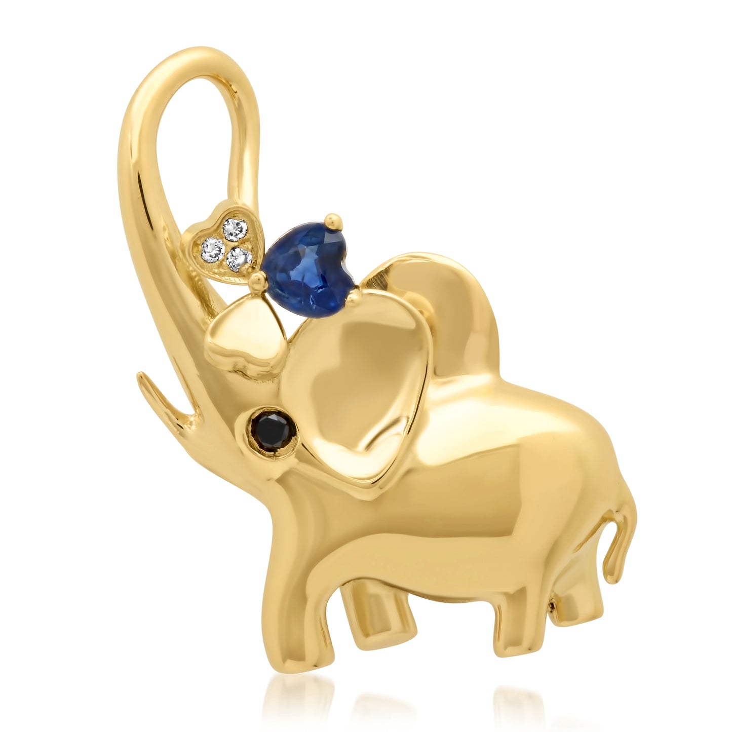 Lucky Elephant Charm 18K Gold Santos y Cielos Colette Jewelry