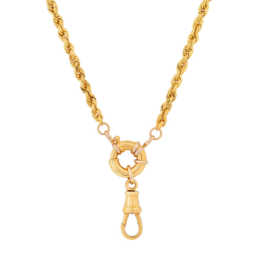 18K Gold Rope Chain with Locket | Colette Jewelry