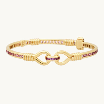 Toi et Moi Double-Knot Bracelet in 18K gold with sapphire — Colette Jewelry