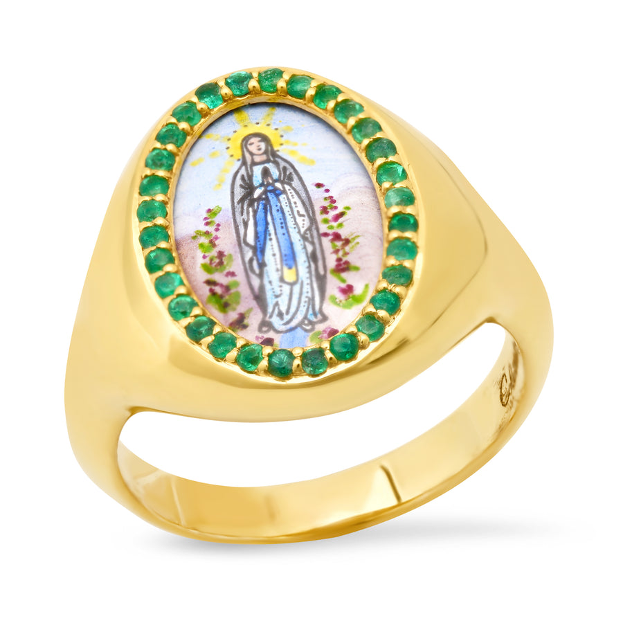 Santos Signet The Miraculeuse Ring – 18K Gold | Colette Jewelry