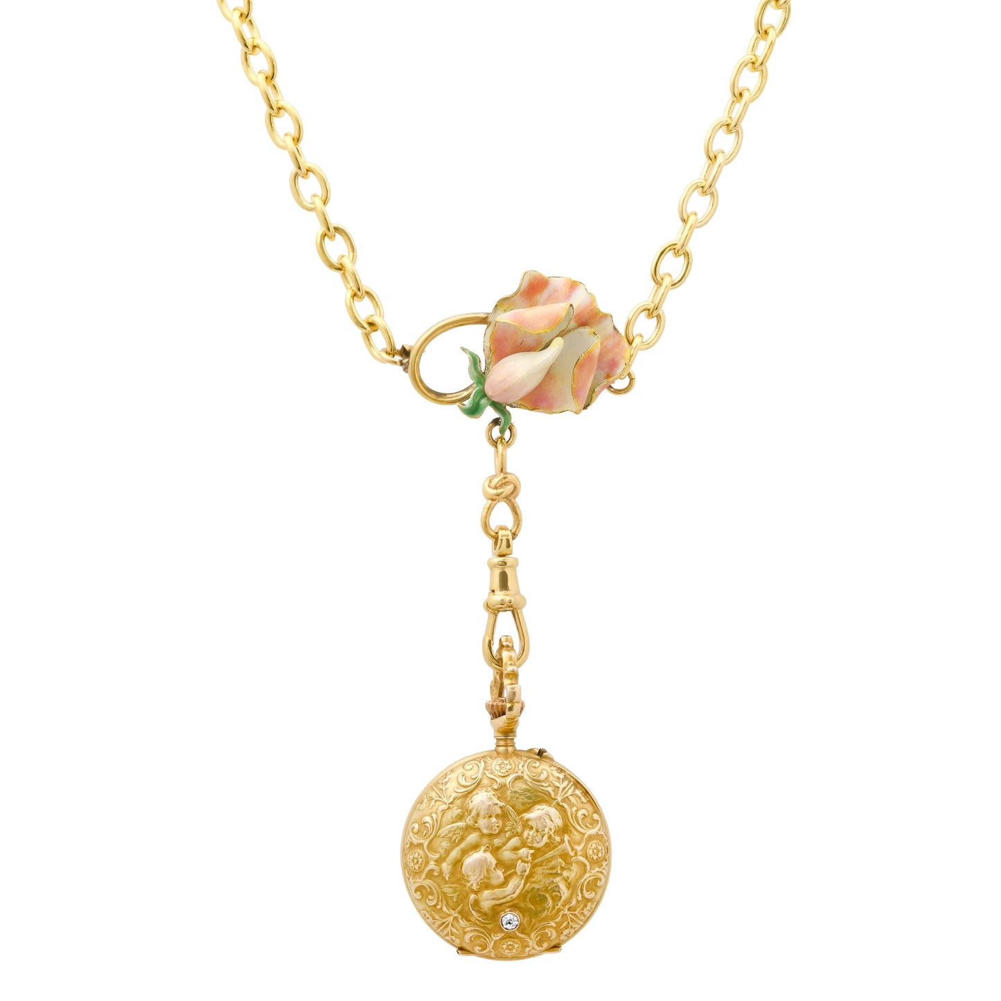Antique Butterfly Watch | 18K Gold & Diamond | Colette Jewelry