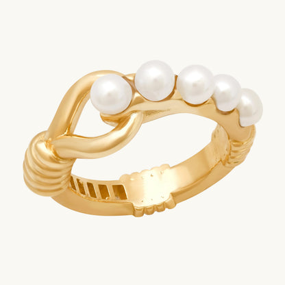 Toi et Moi Madame Ring in 18K gold with pearl — Colette Jewelry