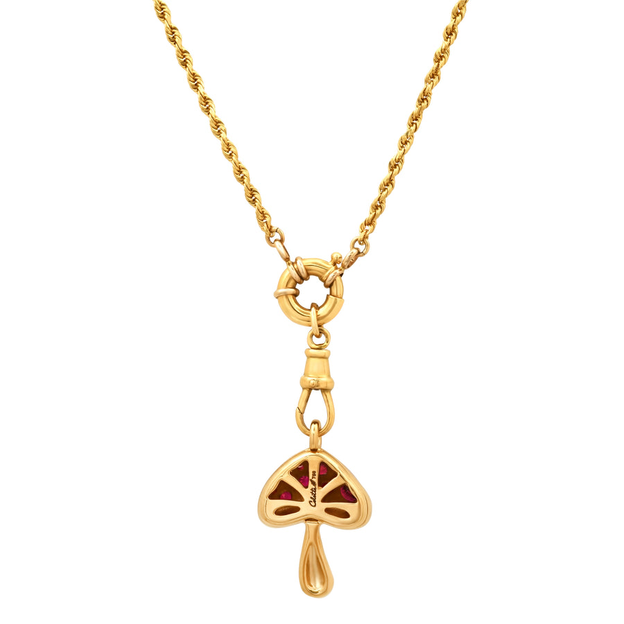Mushroom Pendant with Pearls in 18K Gold | Colette Jewelry