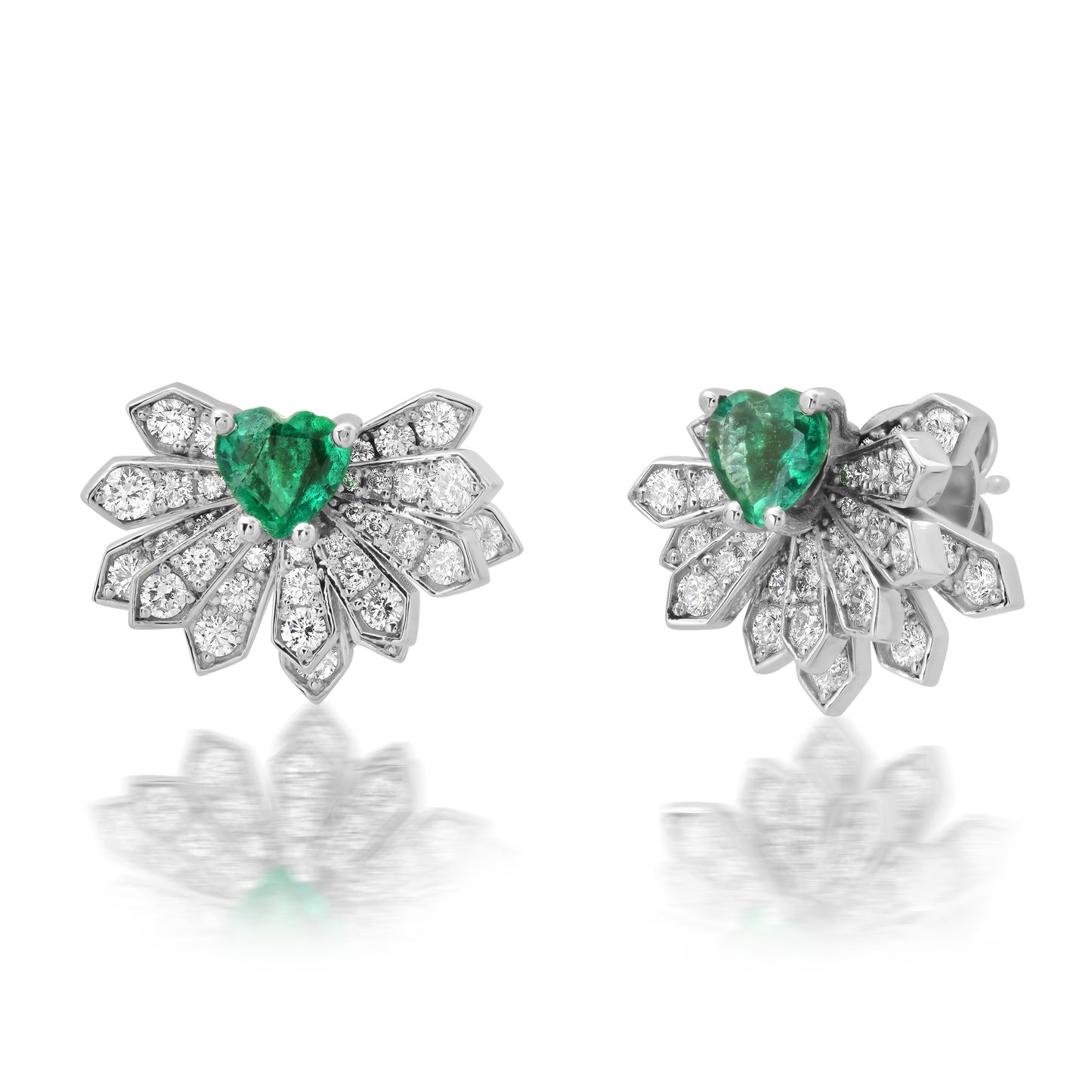 Penacho Emerald Earrings in 18K Gold | Colette Jewelry
