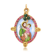 God and Son Medium Medal Charm 18K Gold | Colette Jewelry