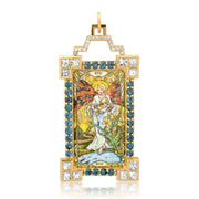 Temperance Tarot Charm 18K Gold Diamond Colette Jewelry