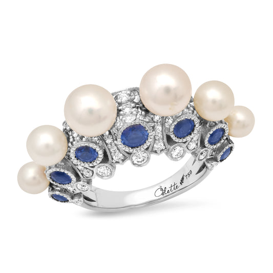 Moon Cage Ring | 18K Gold | Colette Jewelry
