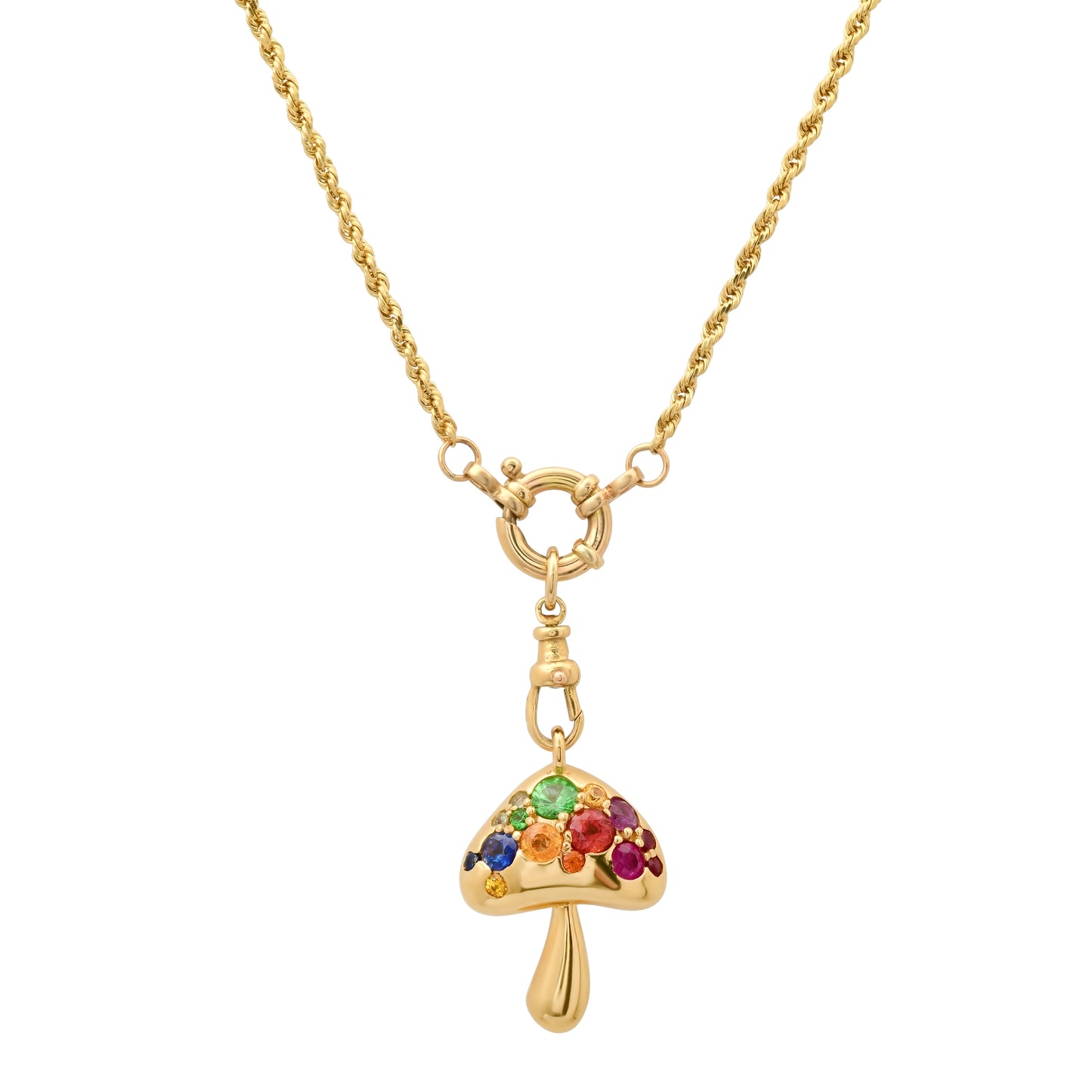 Mushroom Pendant with Pearls in 18K Gold | Colette Jewelry